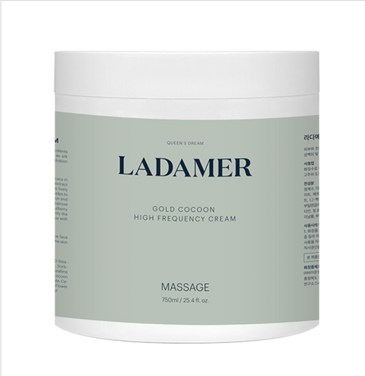Ladamer Gold Cocoon High Frequency Cream 750ml – firming and radiance massage cream for professional spa use.
