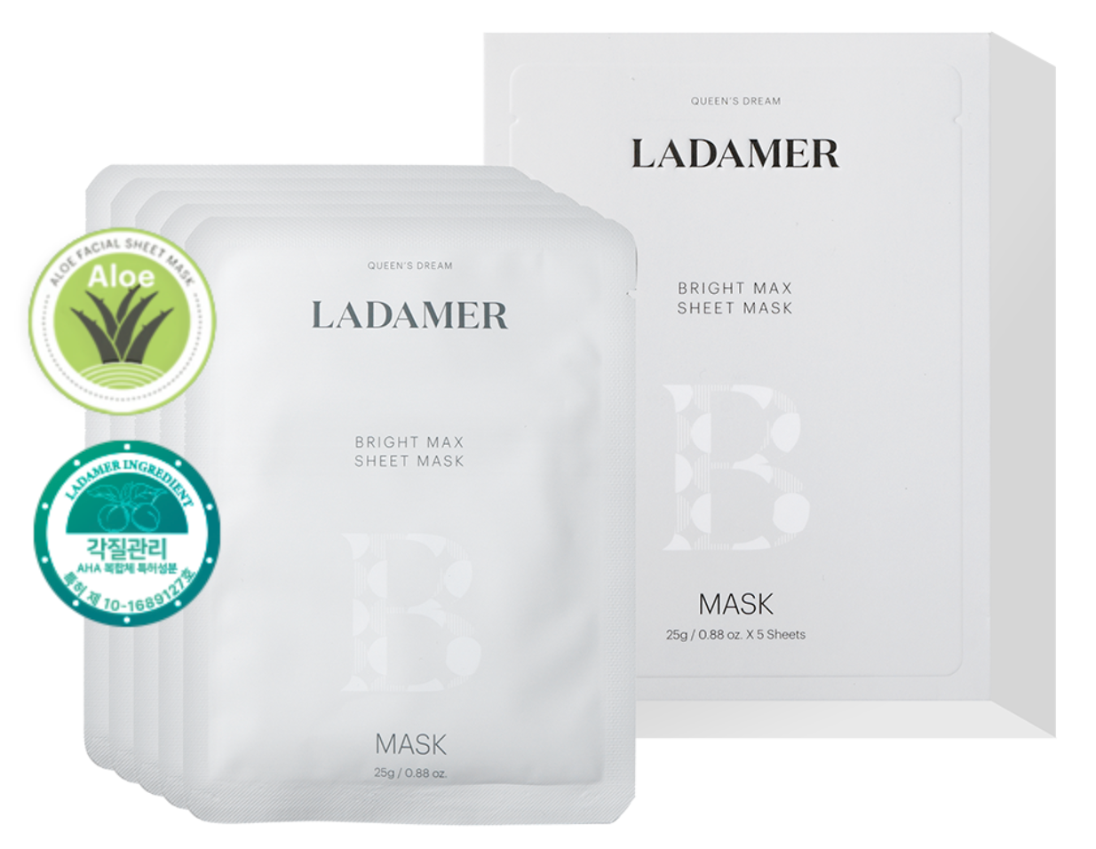 Ladamer Bright Max Sheet Mask 25g x 5packs