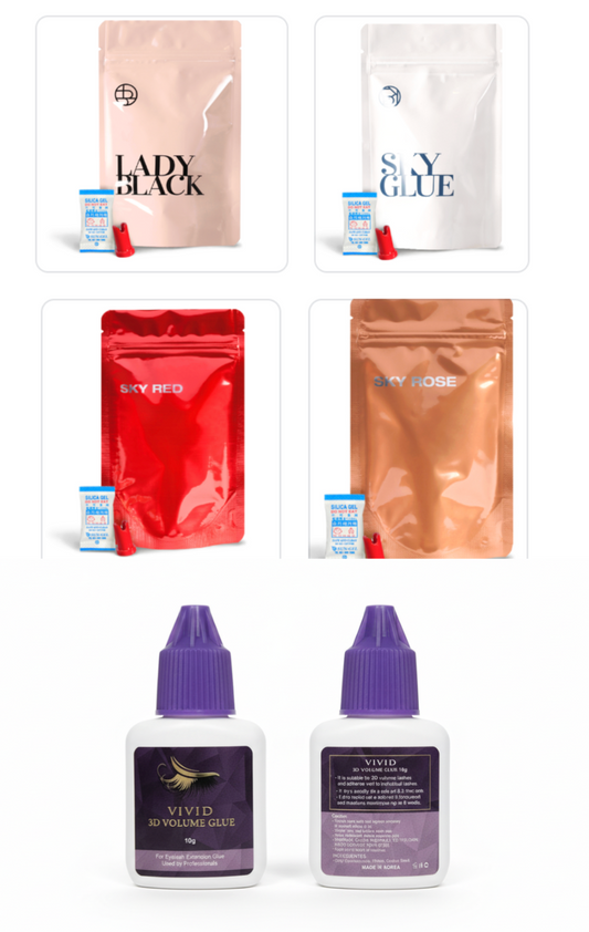 Professional Eyelash Extension Adhesive – 5 Type Collection